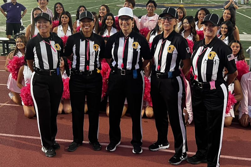 All-female crew pre-game